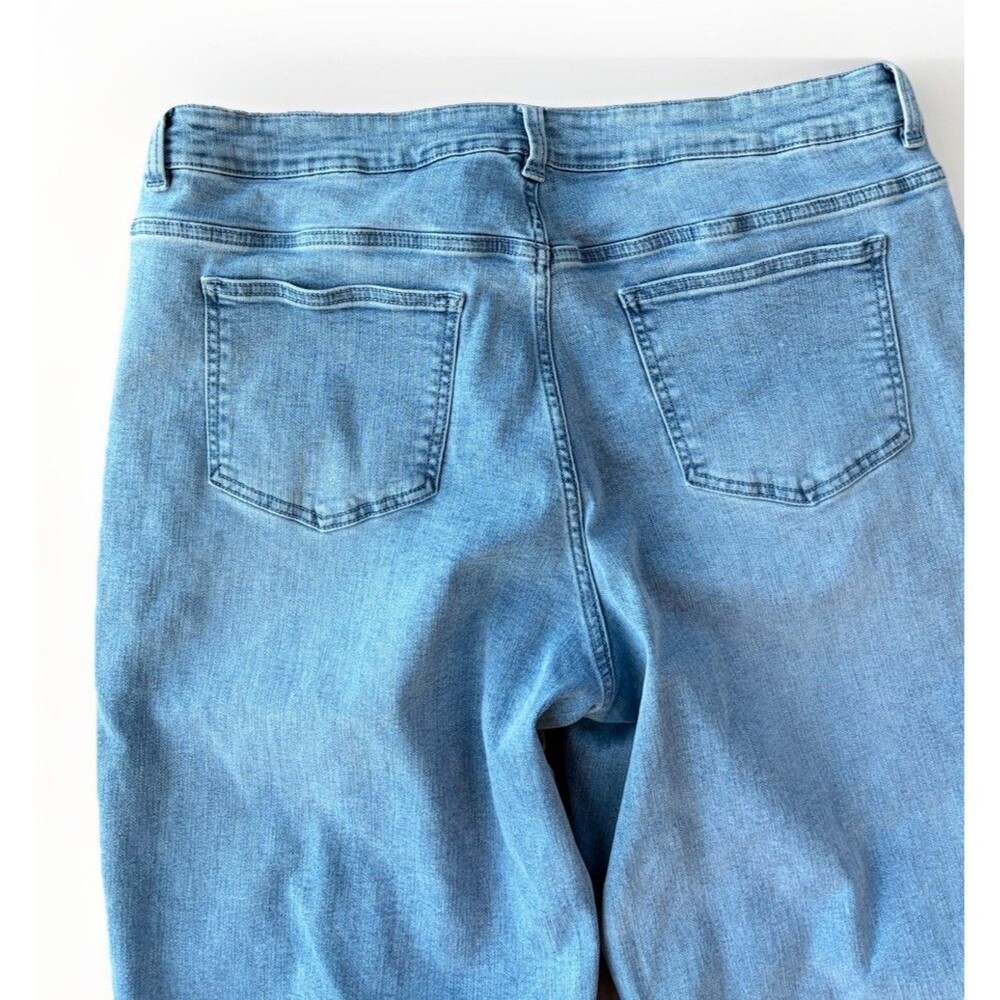 Universal Standard High Rise Straight Crop Jeans Size 16 Stretch - Picture 5 of 7